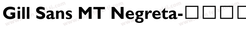 Gill Sans MT Negreta字体转换